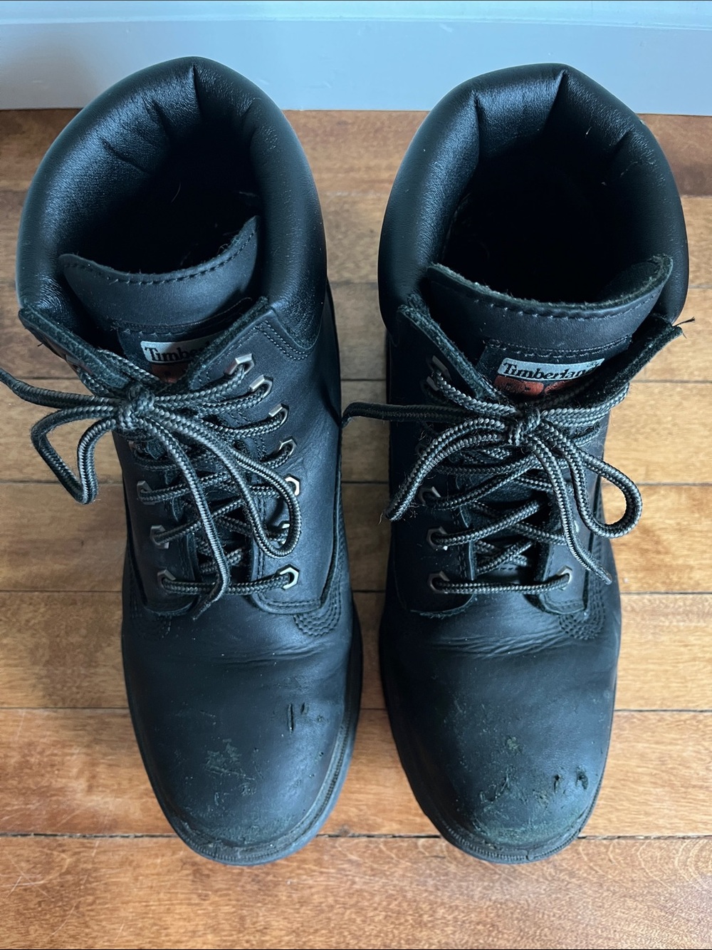 Timberland PRO Safety Toe Work Boots Black Leather EH Thermolite 8.5W - Picture 4 of 11